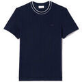 Tee-shirts sur Grenoble : T-shirt Lacoste T-SHIRT BLEU MARINE EN PIQU&Eacute; STRETCH &Agrave; COL RAY&Eacute; Bleu