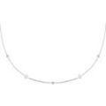 Collier Brillaxis Collier argent rhodi&eacute; et oxydes blancs Blanc Grenoble
