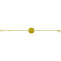 Bracelets Brillaxis Identit&eacute; b&eacute;b&eacute; jeton rond or jaune 9 carats Jaune Grenoble