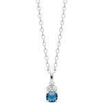 Collier Brillaxis Collier argent et oxyde bleu