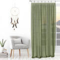 Linge de maison sur Grenoble : Voilages Soleil D'Ocre SPIRIT Kaki 140x240 cm. . Maison & D&eacute;co> Voilages.