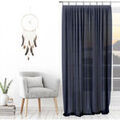 Linge de maison sur Grenoble : Voilages Soleil D'Ocre SPIRIT Bleu 140x240 cm. . Maison & D&eacute;co> Voilages.