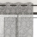 Linge de maison sur Grenoble : Voilages Soleil D'Ocre Dahlia Gris 140x240 cm. . Maison & D&eacute;co> Voilages.