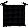 Linge de maison sur Grenoble : Galettes de chaise Soleil D'Ocre Alix Noir 40x40 cm. . Maison & D&eacute;co> Galettes de chaise.