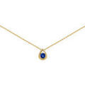 Colliers sur Grenoble : Collier Brillaxis Collier forme goutte saphir au centre