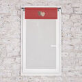 Voilages Soleil D'Ocre Love Rouge 60x120 cm,60x90 cm,45x110 cm,70x200 cm. . Maison & D&eacute;co> Voilages. Grenoble