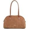 Cabas LANCASTER Sac cabas &eacute;paule Zipp&eacute; Su&egrave;de Camel Marron