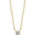 Collier Brillaxis Collier solitaire plaqu&eacute; or Jaune Grenoble