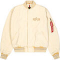 Veste Alpha Industries Coach Jacket Back Embroidery Light - vintage white Veste Alpha Industries Coach Jacket Back Embroidery Light - vintage white Grenoble