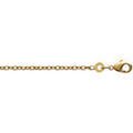 Collier Brillaxis Cha&icirc;ne maille for&ccedil;at en plaqu&eacute; or 42cm Jaune