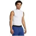 Pull Under Armour Col Roul&eacute; Heatgear Blanc