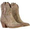Boots Super Mode Bottines &agrave; Zip Beige