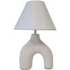 Lampes &agrave; poser Ixia Lampe en c&eacute;ramique beige et blanche 33.5 cm Beige Unique. . Maison & D&eacute;co > Lampes &agrave; poser.