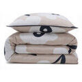 Linge de maison sur Grenoble : Parures de lit Future Home Parure de lit 1 personne en coton imprim&eacute; fleurs Beige 140x200 cm. . Maison > Parures de lit.