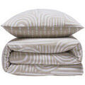 Linge de maison sur Grenoble : Parures de lit Future Home Parure de lit 1 personne en coton imprim&eacute; beige Beige 140x200 cm. . Maison > Parures de lit.