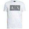 T-shirt EAX T-shirt slim &agrave; motif en relief Blanc