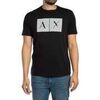T-shirt EAX T-shirt slim &agrave; motif en relief Noir