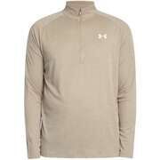 Pull Under Armour Haut de surv&ecirc;tement textur&eacute; technique Marron