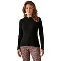 Pull sur Grenoble : Pull Daxon by - Pull col montant finitions &eacute;cailles Noir