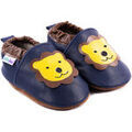 Chaussures enfants sur Grenoble : Chaussons b&eacute;b&eacute; Bibalou Leon le Lion - bleu Bleu