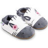 Chaussons b&eacute;b&eacute; Bibalou Eugenie la Zebresse Blanc