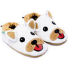 Chaussons b&eacute;b&eacute; Bibalou Georges le Bouledogue Blanc