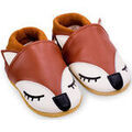 Chaussures enfants sur Grenoble : Chaussons b&eacute;b&eacute; Bibalou Gaspard le Renard Marron