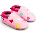 Chaussures enfants sur Grenoble : Chaussons b&eacute;b&eacute; Bibalou Mini Coeurs - rose Rose
