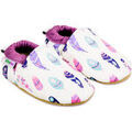Chaussures enfants sur Grenoble : Chaussons b&eacute;b&eacute; Bibalou Motif Indien Blanc