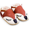 Chaussures enfants sur Grenoble : Chaussons b&eacute;b&eacute; Bibalou Gaspard le Renard - fourrure Marron