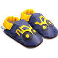 Chaussures enfants sur Grenoble : Chaussons b&eacute;b&eacute; Bibalou Tractopelle Bleu
