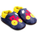 Chaussures enfants sur Grenoble : Chaussons b&eacute;b&eacute; Bibalou Tchoutchou le Petit Train Bleu