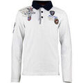 Polo enfant Harry Kayn Polo manches longues gar&ccedil;on ECEGAM Blanc Grenoble