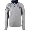Polo enfant Harry Kayn Polo manches longues gar&ccedil;on ECEGAM Gris