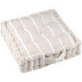 Linge de maison sur Grenoble : Coussins Stof Coussin de sol St Trop Blanc – 45x45x10 cm Beige 45x45 cm. . Maison & D&eacute;co > Coussins.