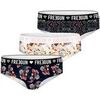 Boxers Freegun Pack Surprise de 3 Boxers microfibre fille Noir
