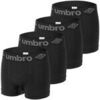 Boxers Umbro Lot de 4 Boxers homme sans couture Noir