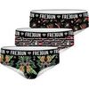 Boxers Freegun Pack Surprise de 3 Boxers microfibre femme Noir