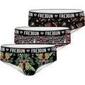 Culottes & autres bas
sur Grenoble : Boxers Freegun Pack Surprise de 3 Boxers microfibre femme Noir