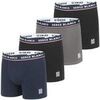 Boxers Serge Blanco Lot de 4 Boxers coton homme French Noir