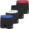 Boxers Serge Blanco Lot de 4 Boxers coton homme Hype Noir