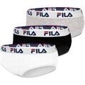 Culottes & autres bas
sur Grenoble : Boxers Fila Lot de 3 Culottes coton femme FU6043 Gris, Noir et Blanc Noir