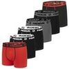 Boxers Freegun Lot de 6 Boxers coton homme Uni Noir