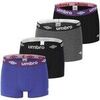 Boxers Umbro Lot de 4 Boxers homme coton Bio Neo Noir