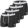 Boxers Serge Blanco Lot de 4 Boxers coton homme Uni Noir