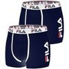 Boxers Fila Lot de 2 Boxers coton homme FU5040 Uni Bleu