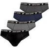 Slips Pierre Cardin Lot de 4 Slips homme en coton Noir