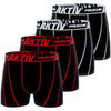 Boxers Freegun Lot de 4 boxers en coton homme Aktiv Noir