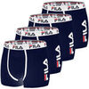 Boxers Fila Lot de 4 Boxers Homme 5040 coton couleur Navy Bleu