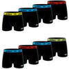 Boxers Umbro Lot de 8 boxers homme en coton ceinture color&eacute;e Noir